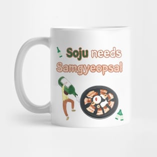 Soju needs Samgyeopsal(Pork BBQ) Mug